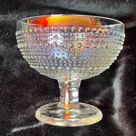 MCM Rare Vintage Iridescent stemmed glass/bowl - Picture 3 of 3